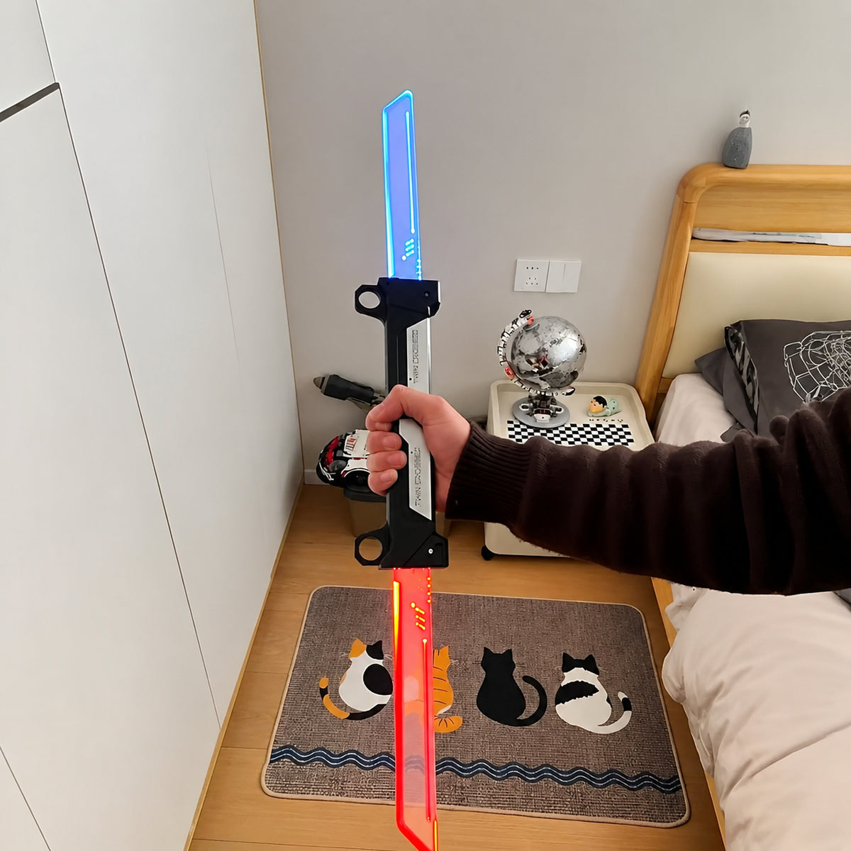 2-Piece Retractable Interlocking LED Light Sword Set – Ages 14+